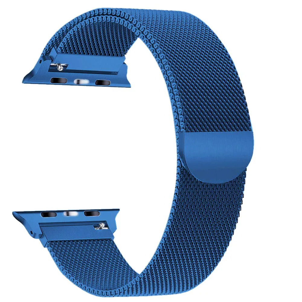
Watch Steel Band Mesh Strap for Apple Watch Band Metal Ultra-thin Universal Stainless Steel Bracelet 38 40mm42 44mm 