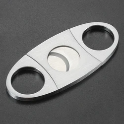 Hot Sale New Cigar Cutter Stainless Steel Guillotine Double Cut Blade