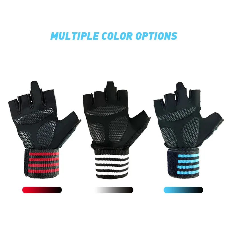 Breathable Half Finger Out Orange Cycling Riding Racing Bike Bicycle Gloves