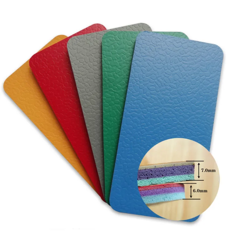 synthetic pvc plastic badminton court sports floor mat roll