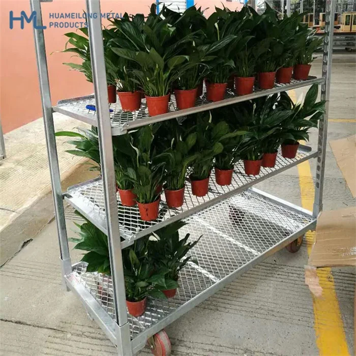 Electric galvanized removable metal steel garden garden flower rack
