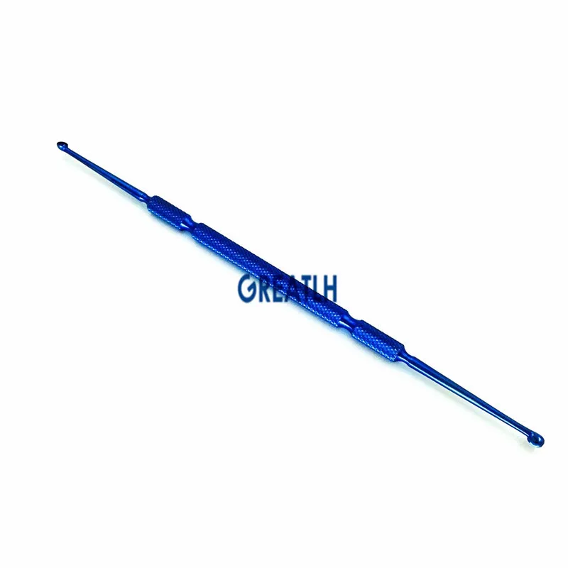 surgical eye curette Chalazion Curette Double-ended Single head Stainless steel Titanium Micro ophthalmic