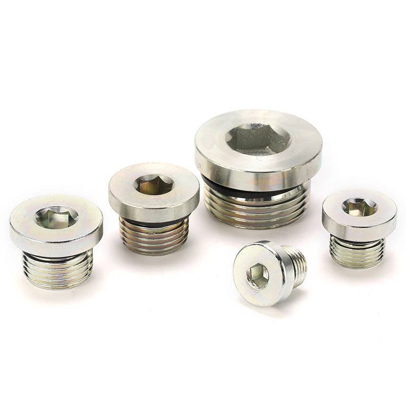 Adapter Hose Fitting BSP Male Film Seal Hollow Hex Connector for 4BN-WD Hydraulic