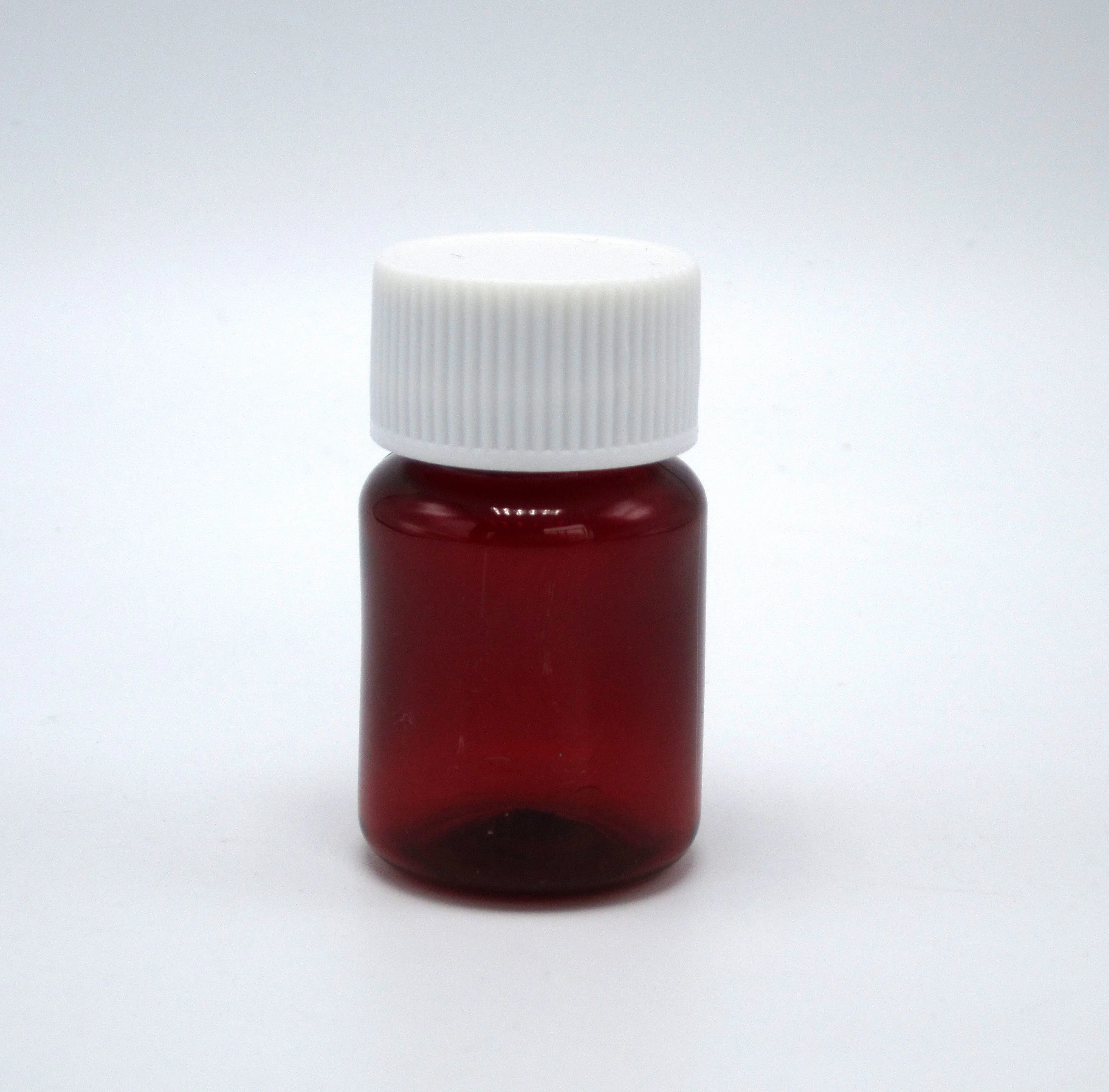 Low MOQ 15mL PET Plastic Bottles Pharmacy Containers Pill Capsule Bottles with Customized Screw Lids