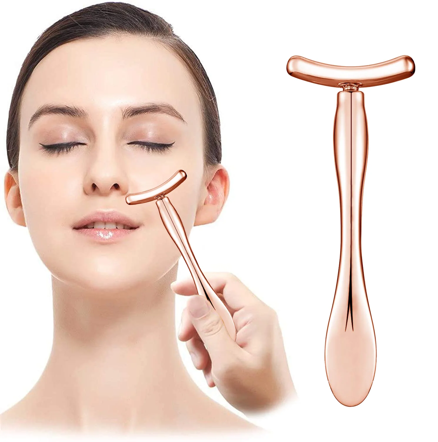 Private logo Metal Eye Cream Applicator Face Roller Massager Tool,Eye Massage Wand Stick Girls Women Facial Massage