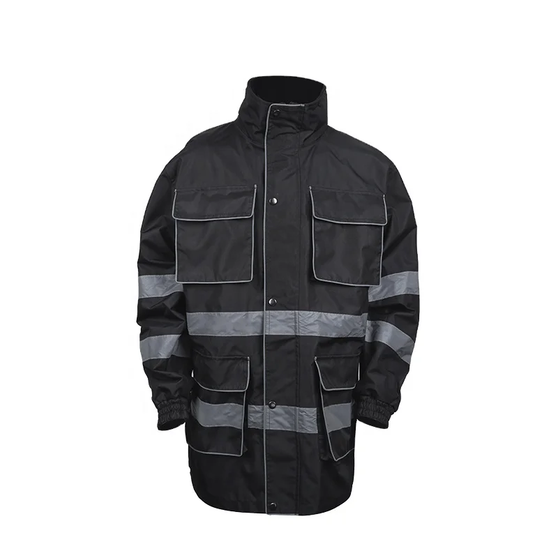LX Wholesale Construction Winter Reflective Jackets Reflector Safety Jackets With Multiple Pockets
