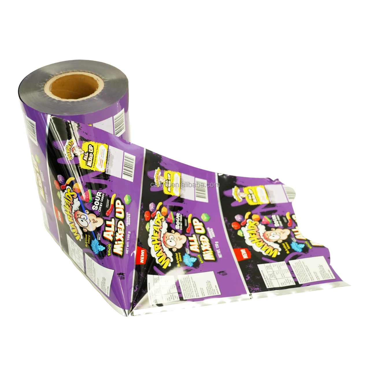 Gravure Printed Plastic Rollstock Colorful Mylar Roll Film Packaging for Chocolate Sugar Aluminum Foil Material Sachet Film Roll
