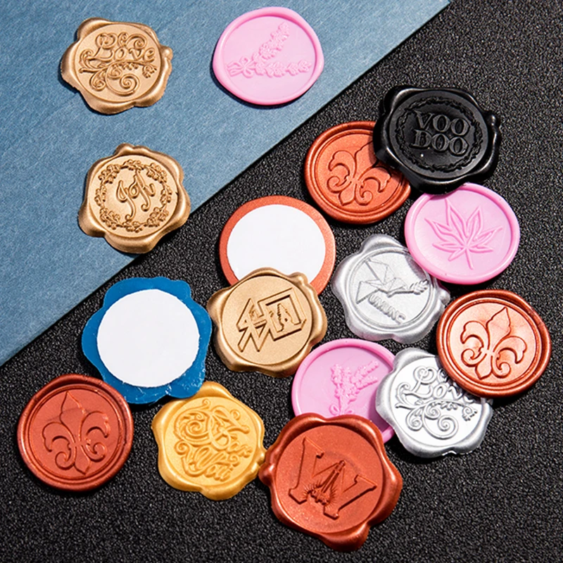 Custom 3d Wax Seal Sticker Self-Adhesive Wax Seal Stickers With Customized Design Logo