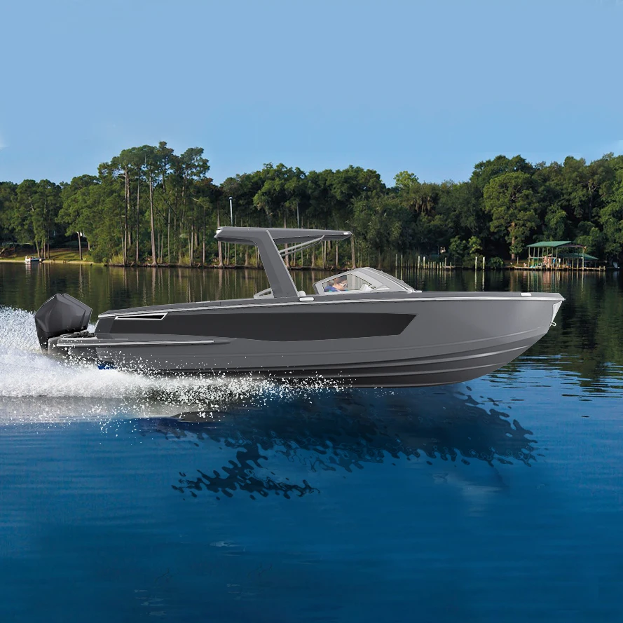 Kinoceanh25ft/27ft/30ftium CE Certified Quaparty Barge Aluminum Customized Logo Prinpontoon Boat Welded Aluminum Boats for Sale