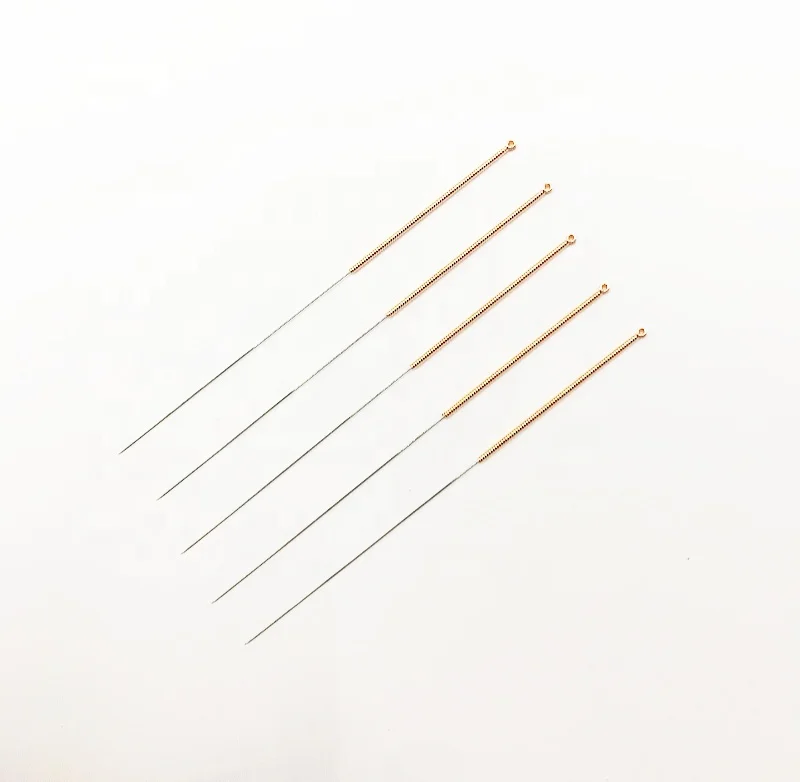 Хвато, 100 шт./коробка, китайский одноразовый медный материал, стерильный акупунктурный иглы, стимулятор для одноразового использования