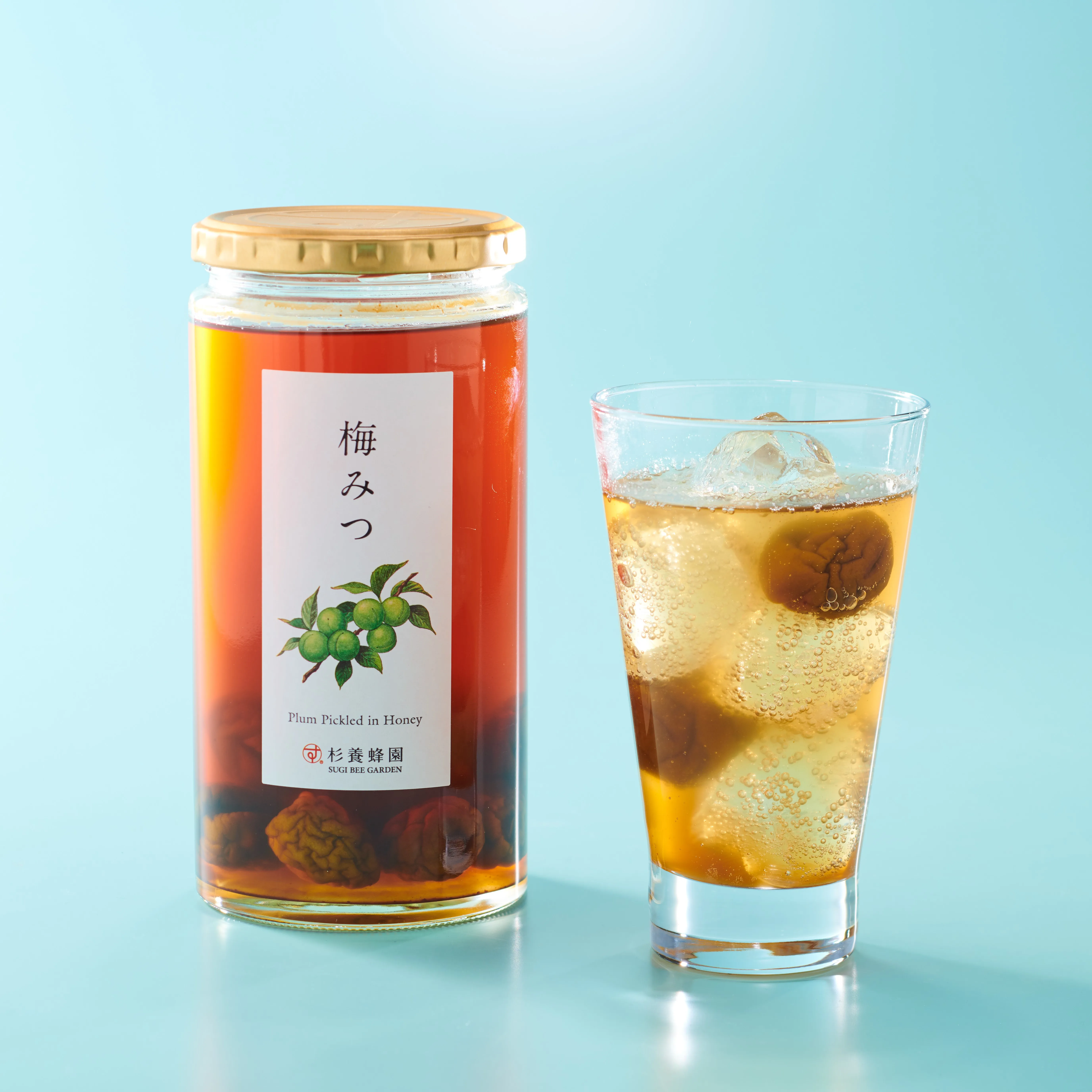 Alkaline extract luxury glass bee price natural honey raw pickled plum