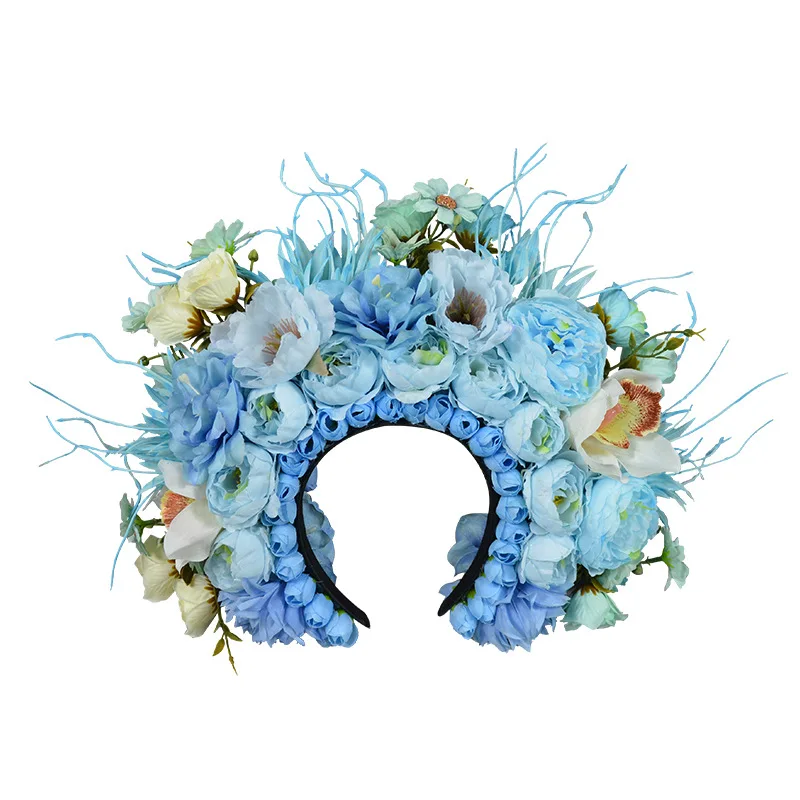 Xunpu Y02 Quanzhou Antique Hanfu Hair Accessories Hairpin Flower Headwear for Photo Studio Photography Props Artificial Flowers