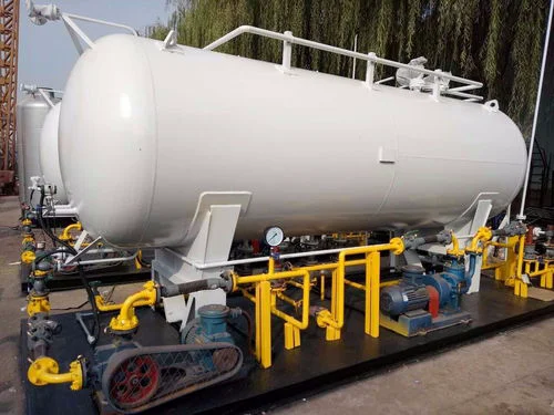 Mobile Skid Mounted LPG Filling Station 2.5t to 100t High Pressure Steel LPG Gas Tanks Best Price