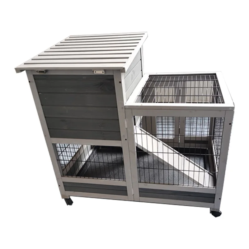 Chicken Coop Rabbit Hutch Indoor Outdoor Bunny Cage Rabbit Hutch Wood House Pet Cage for Small Animals