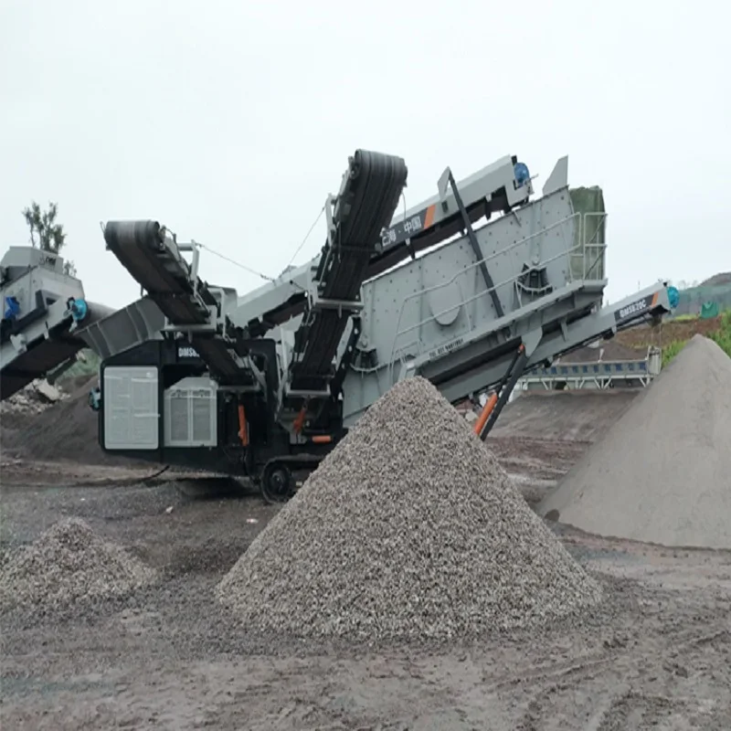 Crawler Type Mobile Heavy Duty Screening Plant Station for Sale Tracked Mobile Crusher Vibrating Screen Price