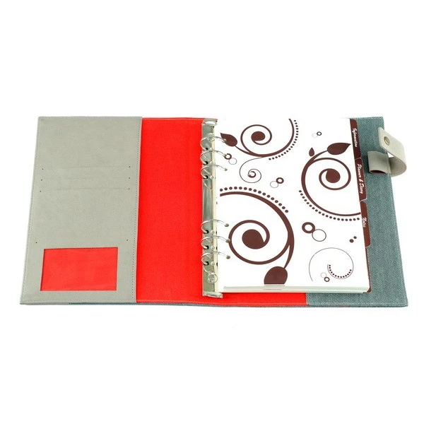 New Design Simple Canvas Note Book Cover Color Contrast Loose Leaf Book Folder Book Cover