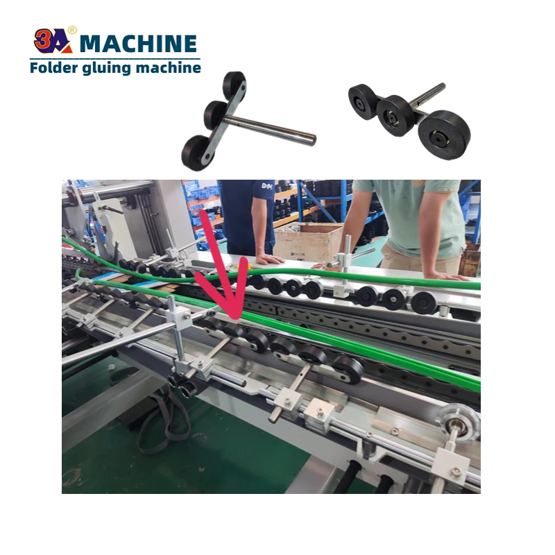 Automatic  Box Folding Gluing Machine accessories Box pasting machine folding wheel box folder gluer  spare parts