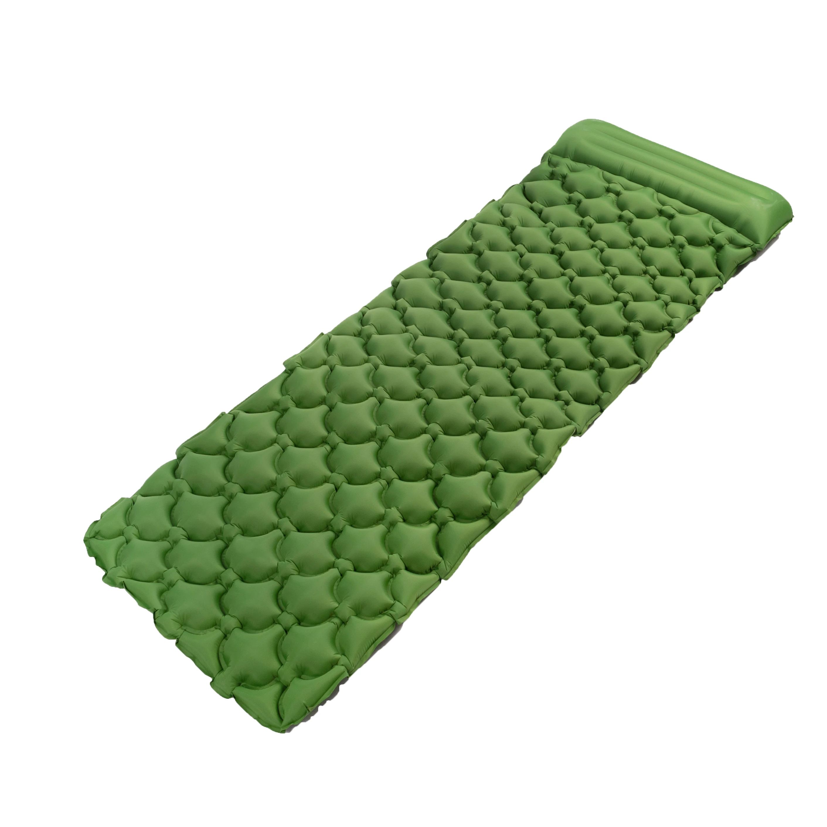 
Camping Sleeping Pad self Inflating with Attached Pillow Compact Lightweight mat 