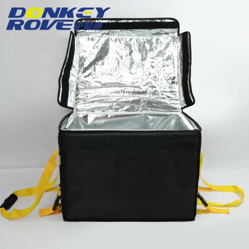 customized logo good performance waterproof 2h heat preservation  pizza delivery bag for bike