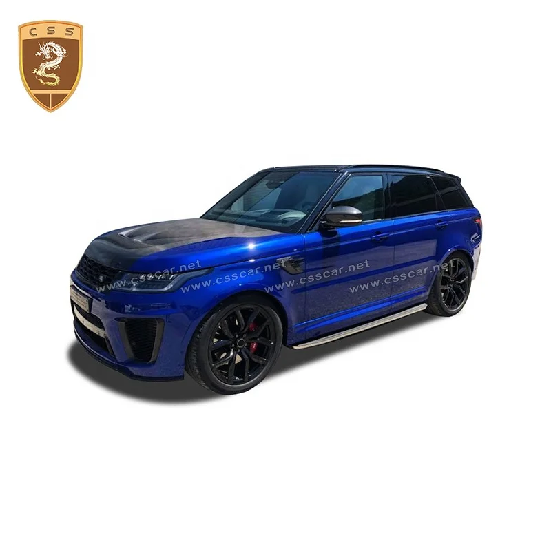 Капот автомобильного двигателя SVR Style из углеродного волокна для