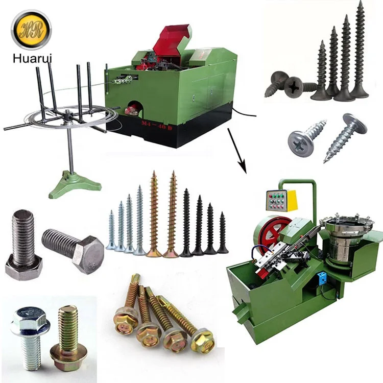 M3 M4 to M20 Drywall Screw Machines Self Tapping Screws Making Machine for Gypsum wooden screw manufacturing machine