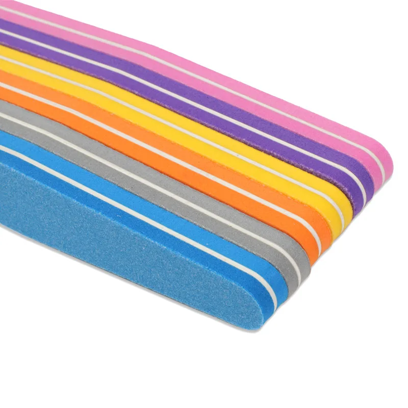 Bview Tool Wholesales Factory Supply High Quality 100/180 Grit Colorful Polish Nail File Nail Art Polish Tool Nail Buffer