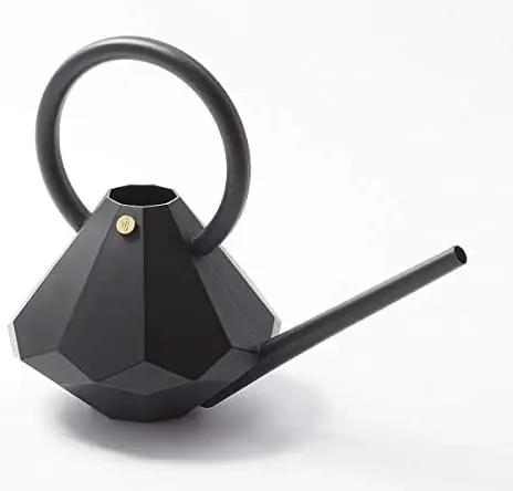 Diamond Watering Can - Onyx - Unique Designed Large Watering Can - 2.1 Gallon (Multiple Colors Available)