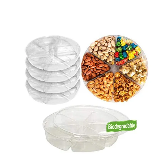Hot Sell Plastic Plate Bowl Reusable Plastic Organizer Tray Food Packaging For Shop Restaurant Family Party Daily Use