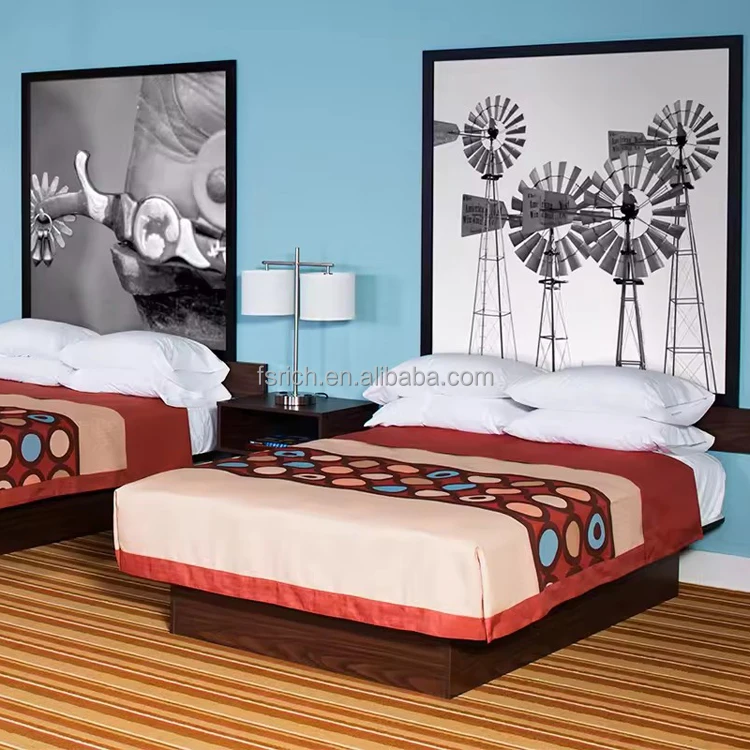 Factory Wholesale Customize Prints Any Size Wall Art American Marriott Style Hotel Bedside Painting Newest Design Hotel Artwork