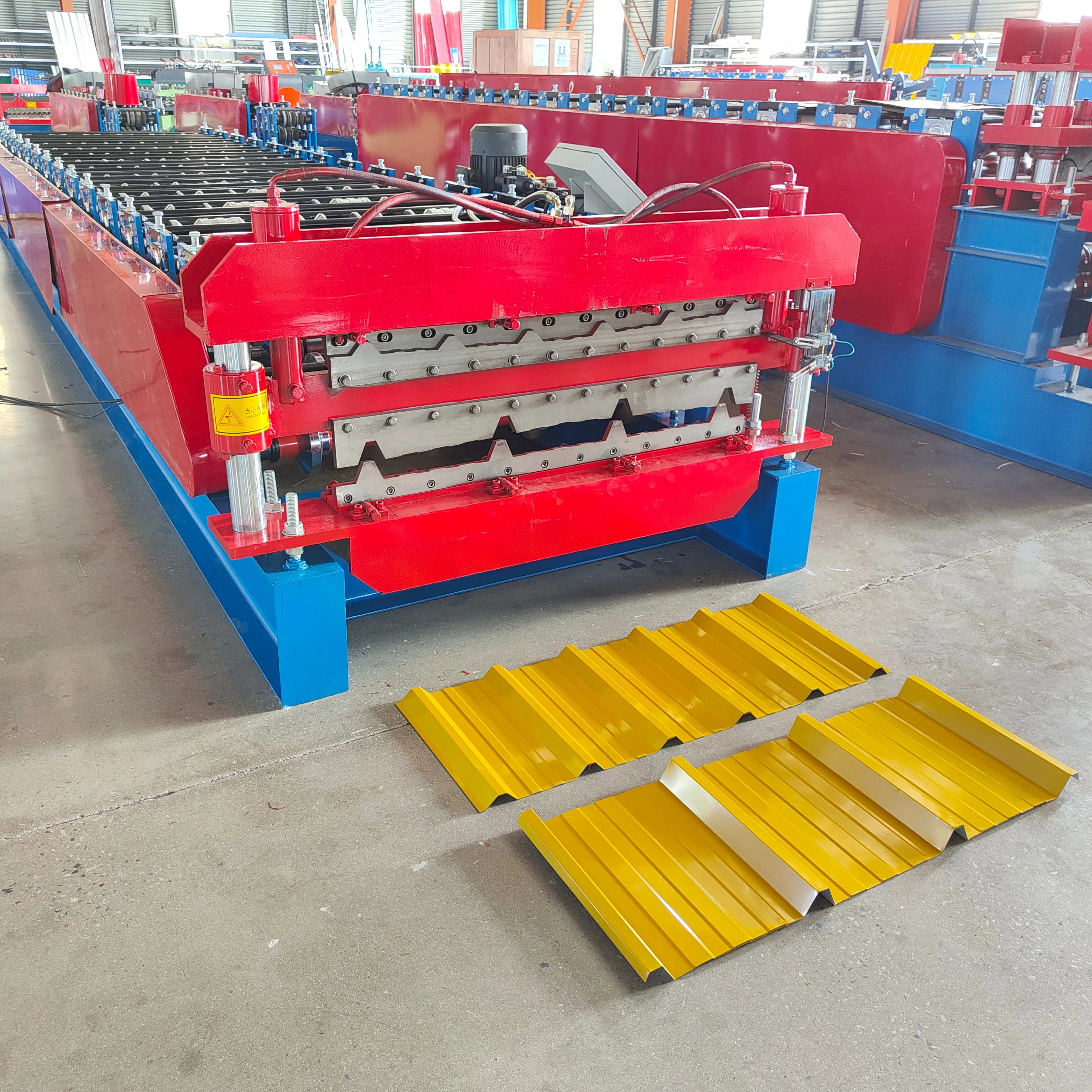 Automatic PPGI GI PPGL GL IBR Panel Double Layer Metal Roofing Roll Forming Machine TR4 TR6 Roof Sheet Steel Tile Making Machine