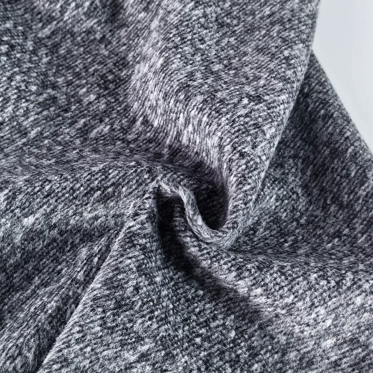 Lightweight woolen thick needle sweater fabric 320g/m Melton wool fabric