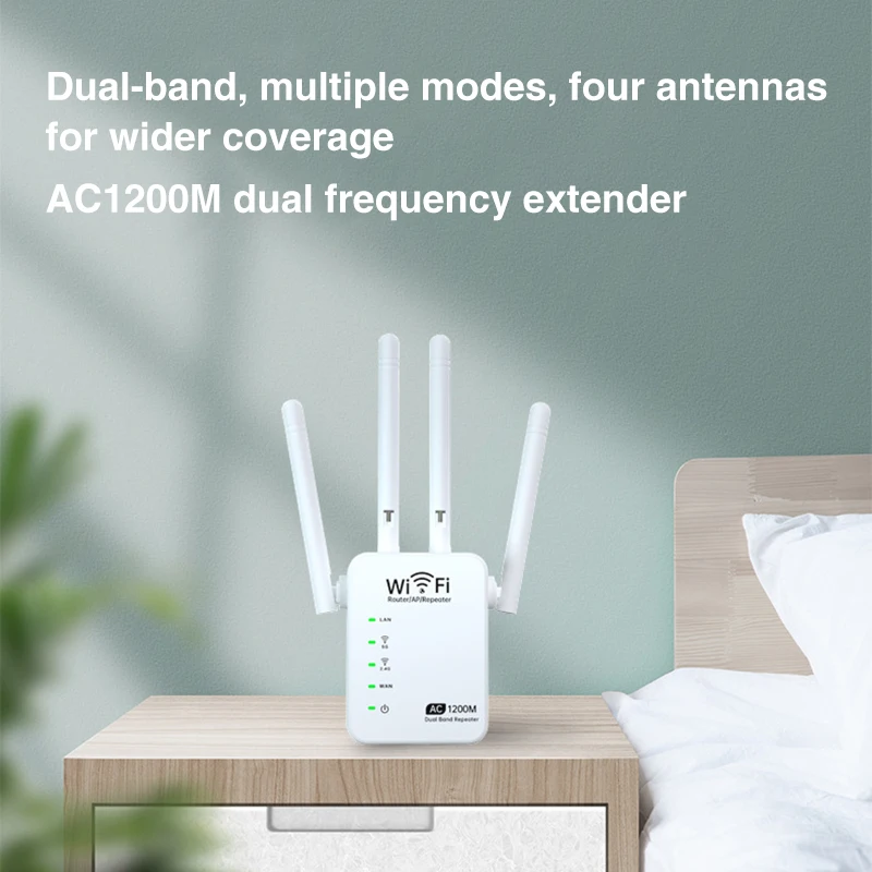 5G маршрутизатор усилитель Wi-Fi 1200M удлинитель сигнала