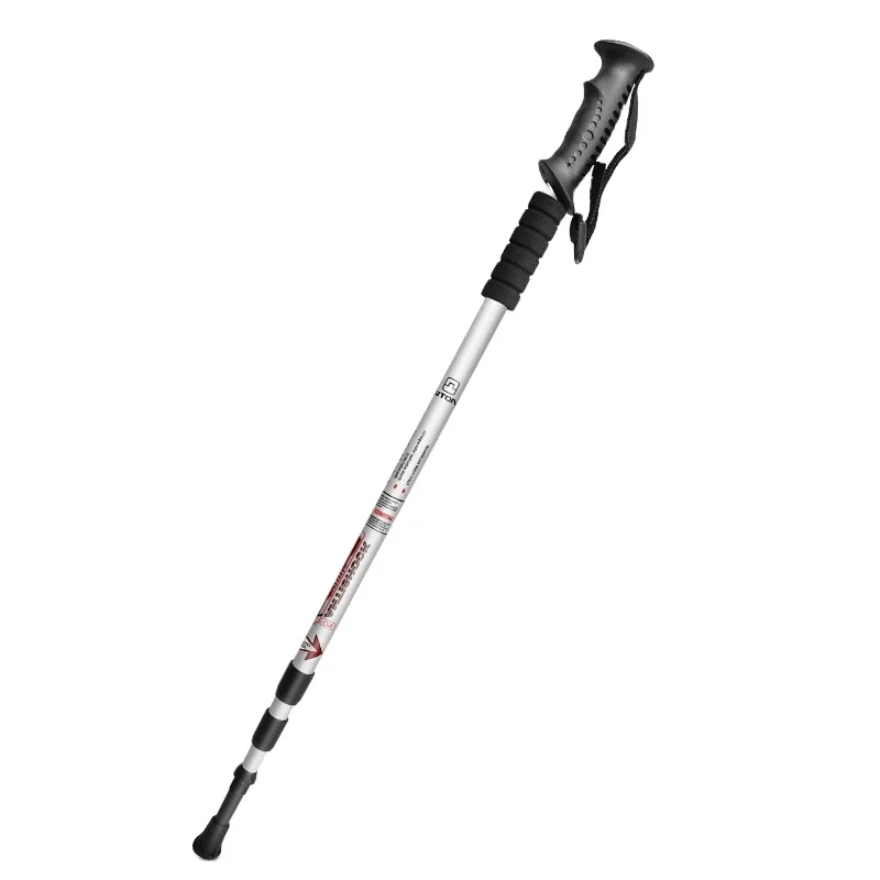 Outdoor Hiking Telescopic Portable Elderly Travel Cane Aluminum Rubber HS Baton Self Defense Expandable Stick Metal Aluminum 340
