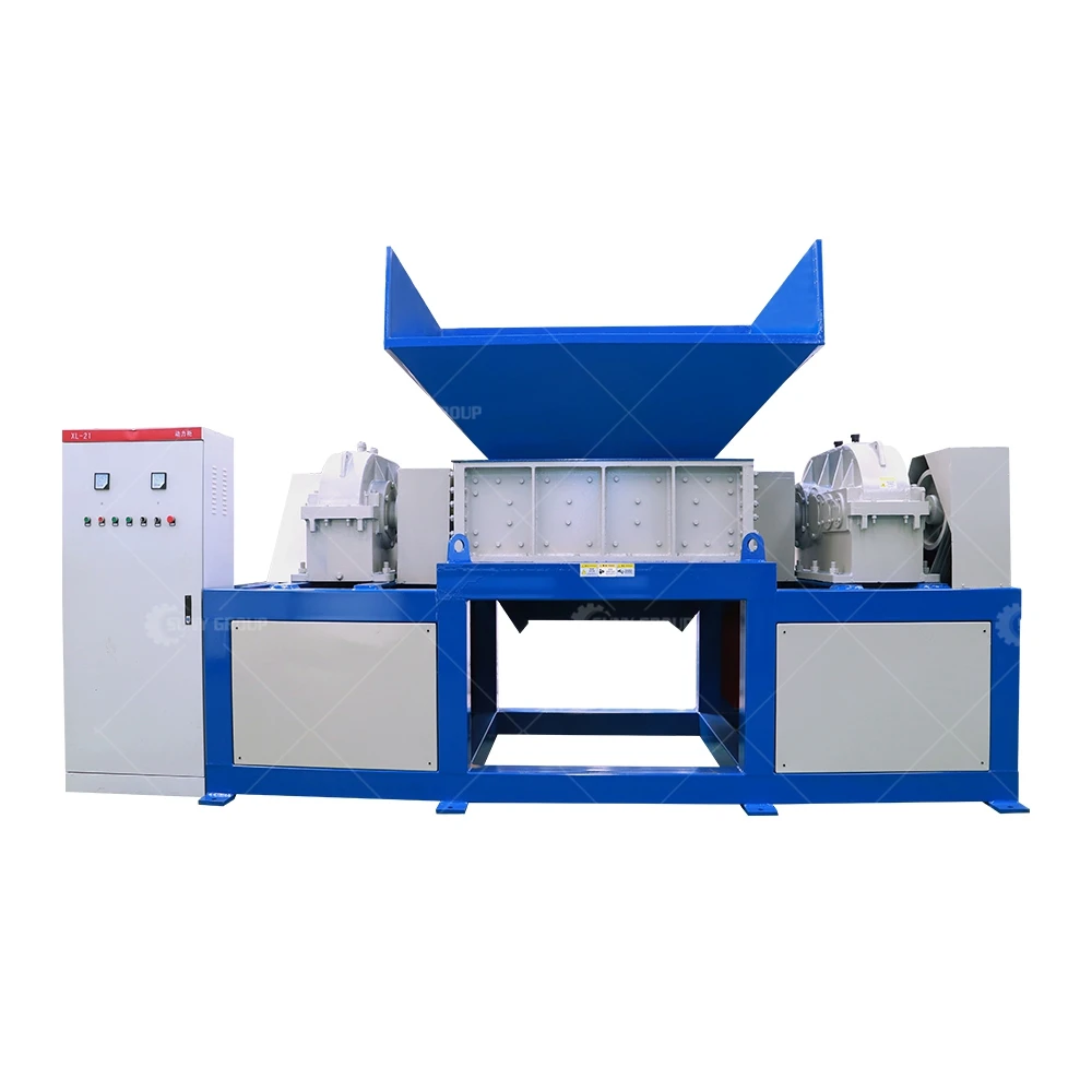 Double Shaft Shredding Rubber Tire Waste Plastic Bottle Metal Scrap Shredder Machine Price