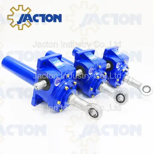 750KN Worm Screw Jack attaches heavy lifting gear motor for mechanical jack lift system
