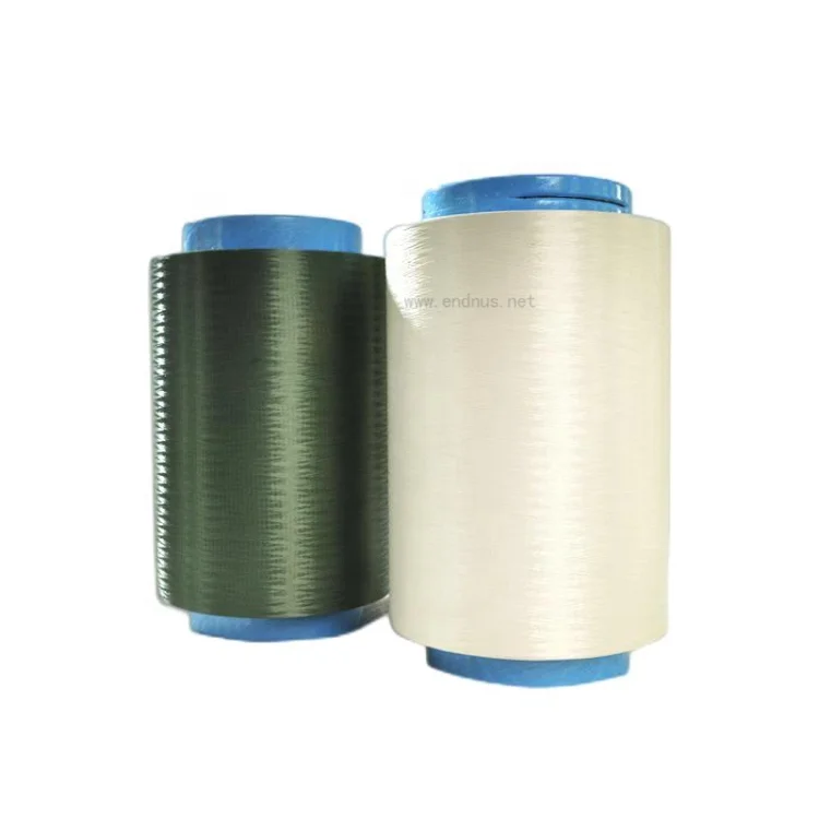 White/Green Color 1200D Meta Aramid Filament Yarn