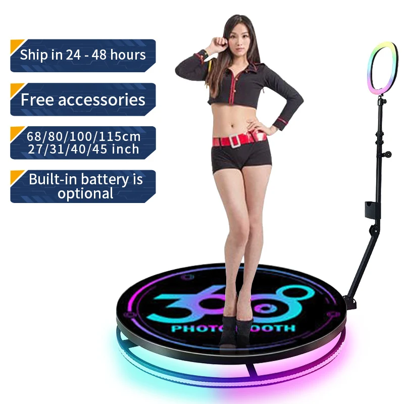 Portable Slow Motion Videobooth 360 Video Booth Photobooth 360 Degree Rotating Camera Selfie 360 Photo Booth Automatic Manual