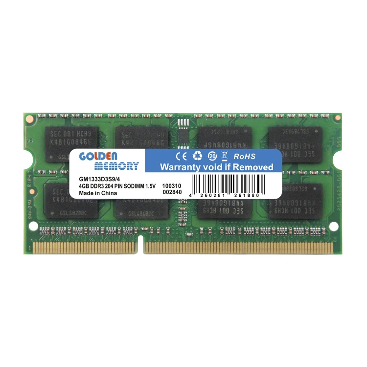 Notebook DDR3 DDR 3 RAM Memory 1.35V 8GB 1333MHz 1600MHz For laptop