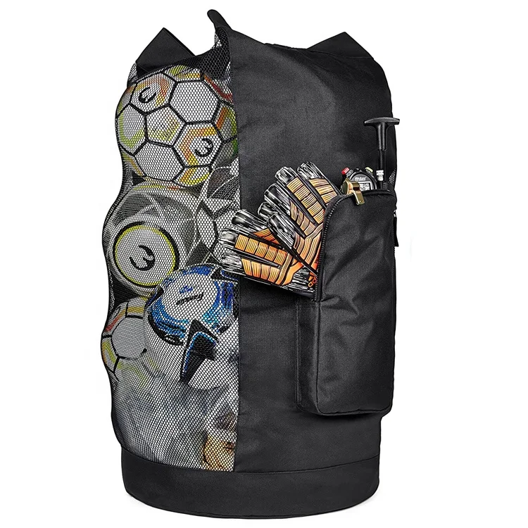 
 Регулируемая сверхпрочная сумка для хранения баскетбола, футбола, футбольное Сетчатое оборудование, сумка для футбольного мяча  