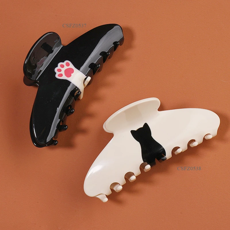 Midairy factory direct sale french style women accessories cute cat hair clips for ladies girls CSFZ0537