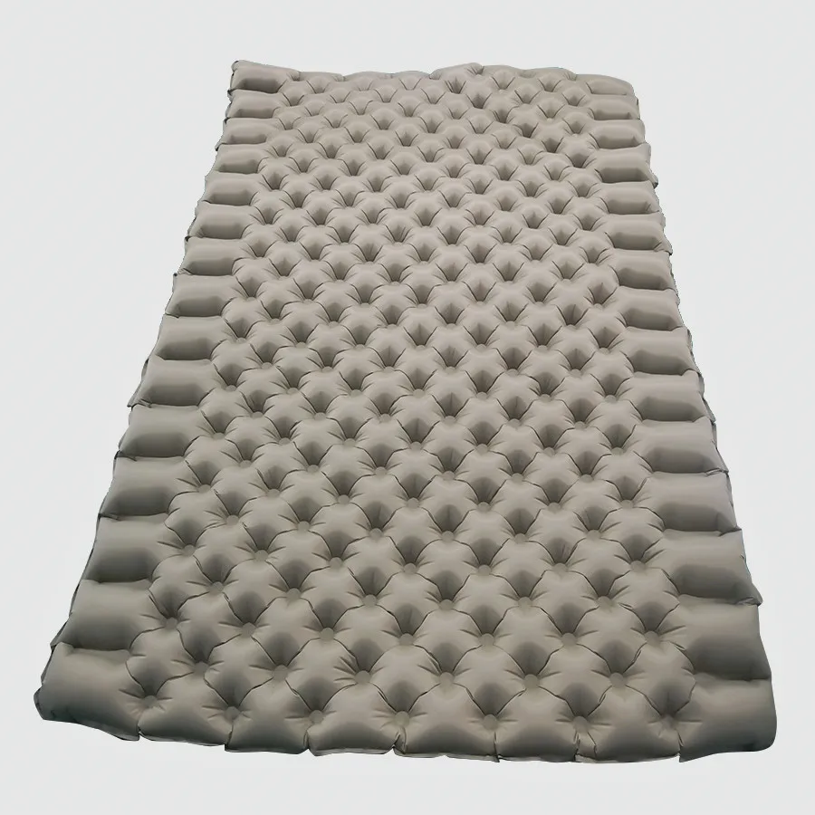 Double Sleeping Pad Inflatable mat with Built-in Pump, Foot Press Thick Camping Mat for Backpacking outdoor activites