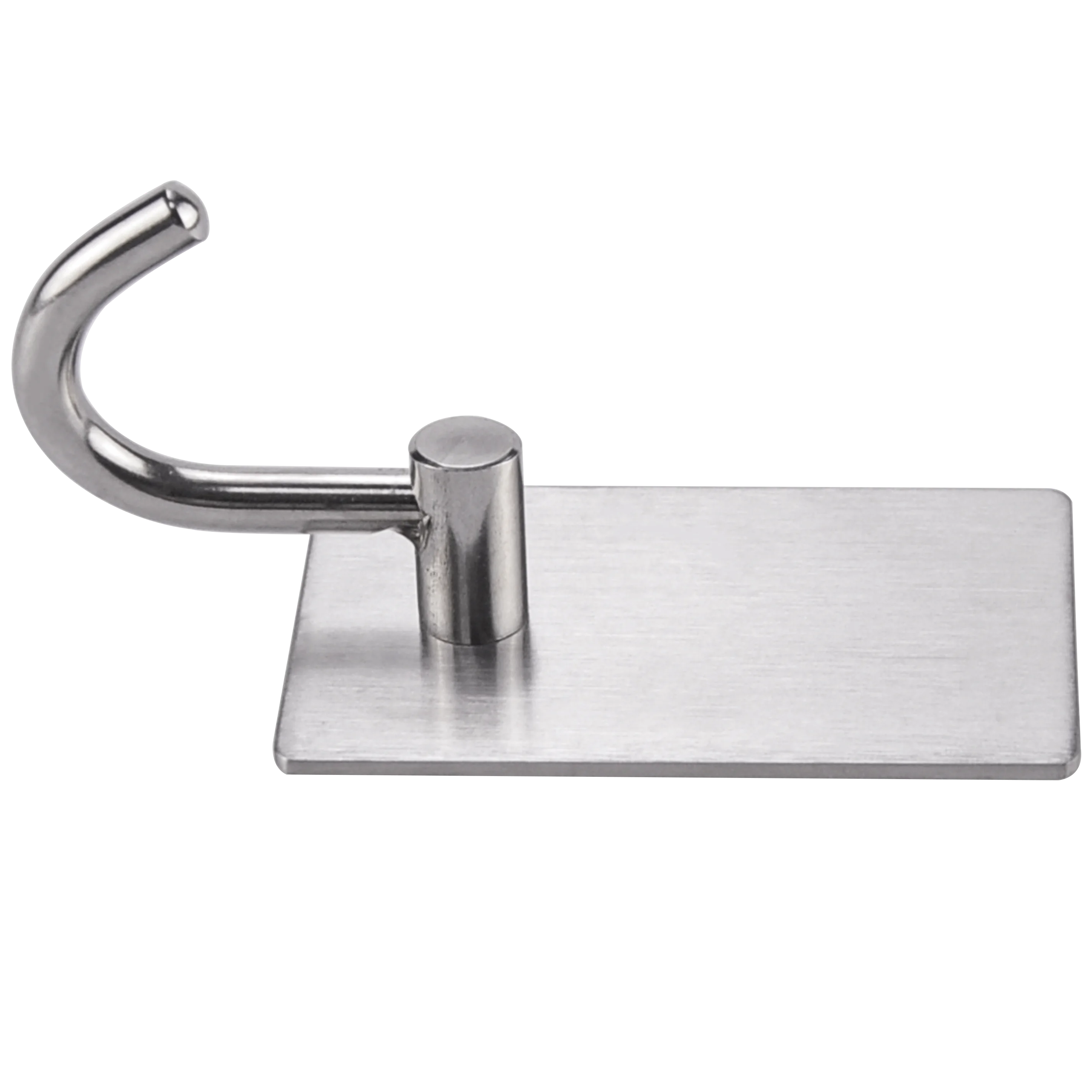 
304 stainless steel Hotel Bathroom Accessories Square Single Robe Hook Towel Hook Clothes Hook With 3m Tape 