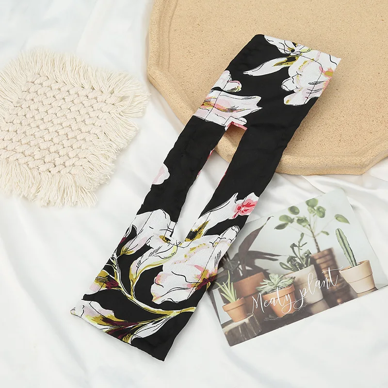 Hot sale new fashion hair styling tool statement colorful flower printing twist deft bun maker butterfly