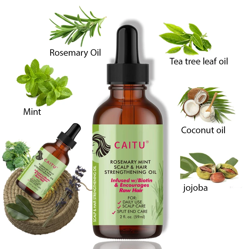 Professional Organic Rosemary Oil Nourishing Treatment Rosemary Hair Oil For Split Ends, Dry Scalp, Hair Growth