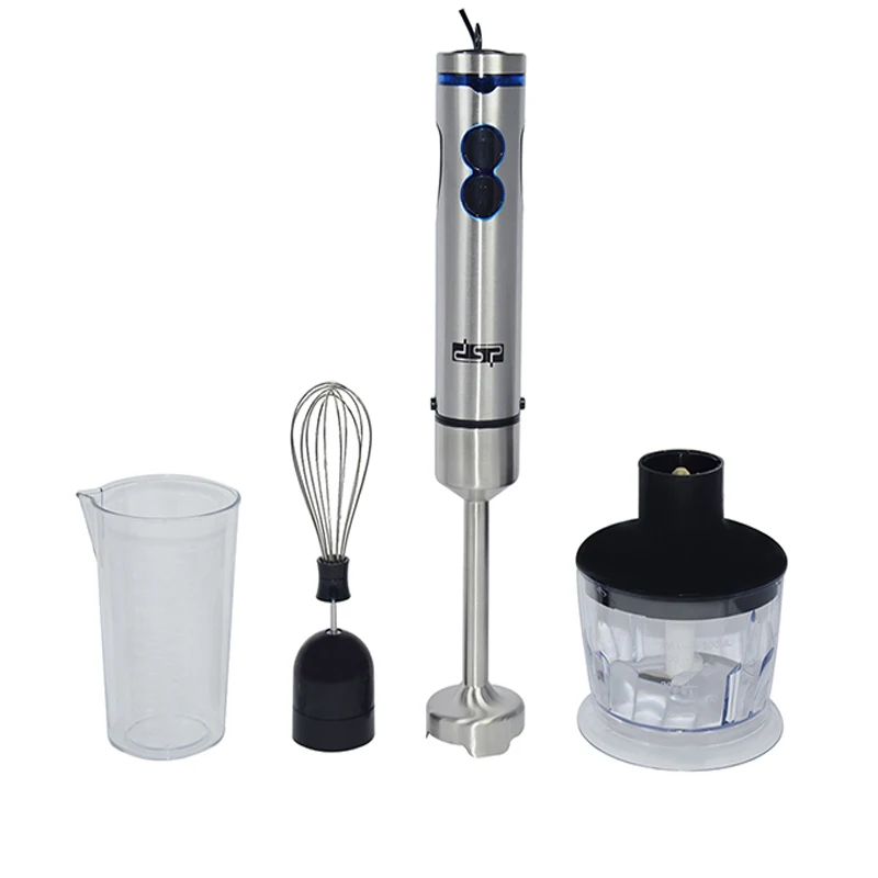 DSP KM1040 Speed adjustable 4 in 1 Electric Hand Blender Mixer Egg Beater juice bean Vegetable Meat Grinder milkshake foam