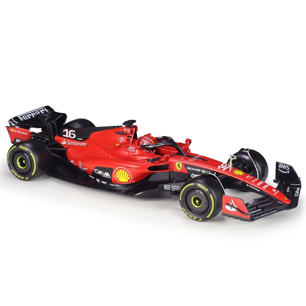 High Quality 1:18 Scale 2023 SF23#16 #55 F1 Racing Formula Car Alloy Toys Car Model With Helmet For Decoration