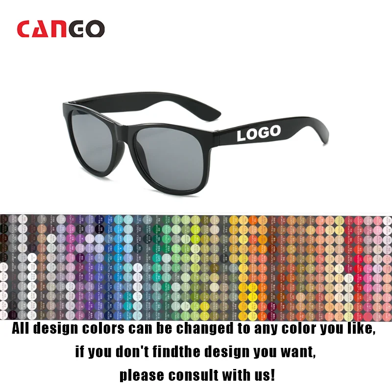 CANGO Personalized 2024 men Cheap wholesale custom sunglasses logo wedding party custom sunglasses custom outdoor sunglasses