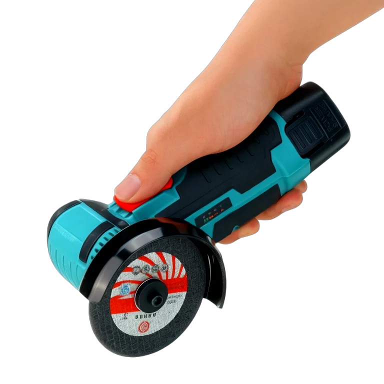 Mini Cordless Angle Grinder Machine Rechargeable Electric for Surface Conditioning Cutting & Polishing