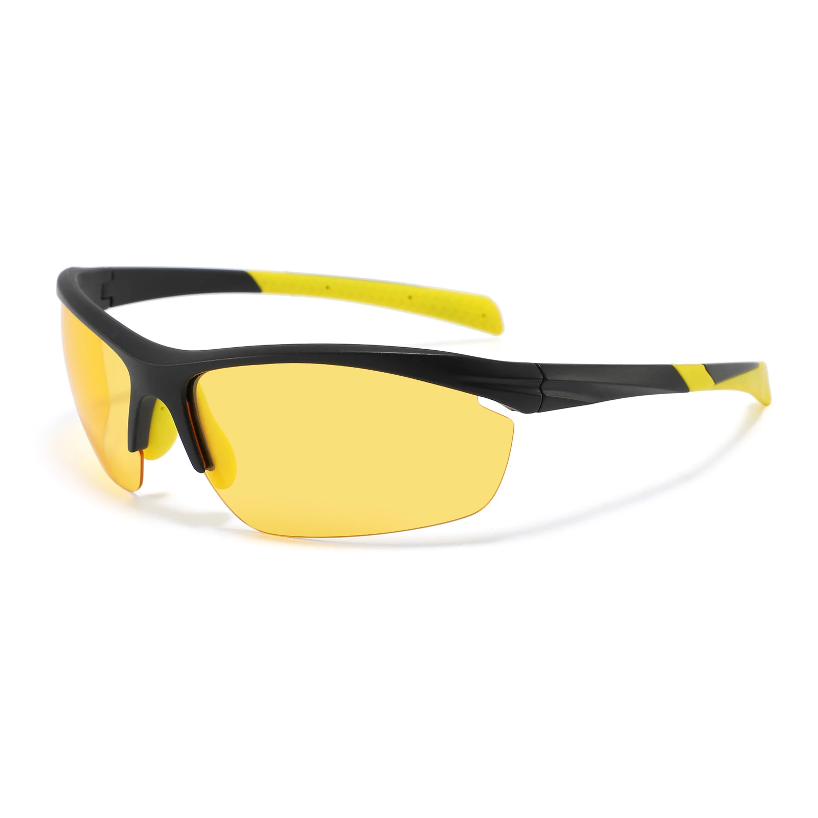 High Quality New Fashion Shades Sport Sun Glasses Fashion Yellow Lens Sunglasses