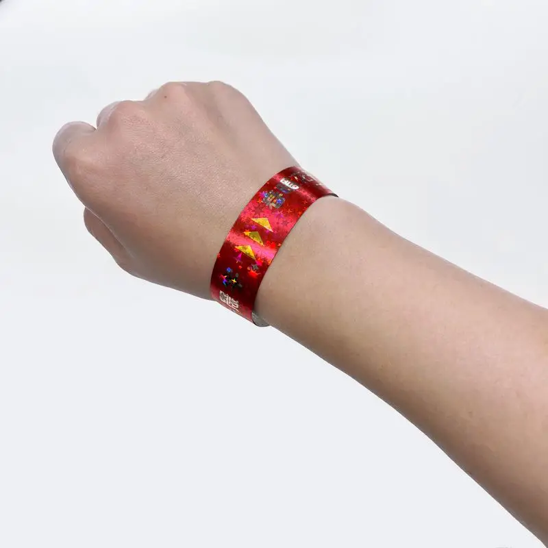 China Manufacturer Promotional Tyvek Bracelet Cheap Custom Logo Cheap Wrist Band Events Silicone Wristband for Gifts